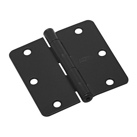 National Hardware BLK 3.5 1/4 Rad Hinge N830-431
