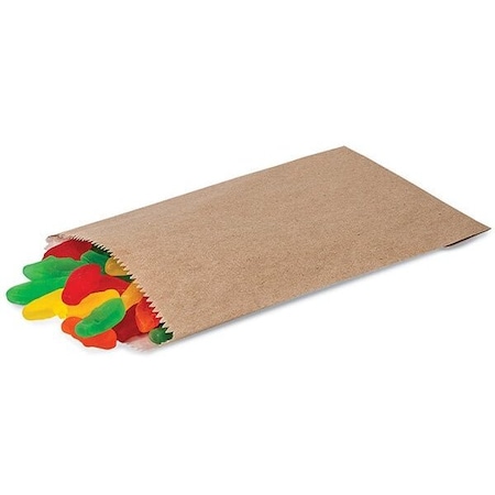Nashville Wraps Kraft Paper Candy Bags , 1/4 lb - 4.75x6.75, 100PK 311MKR