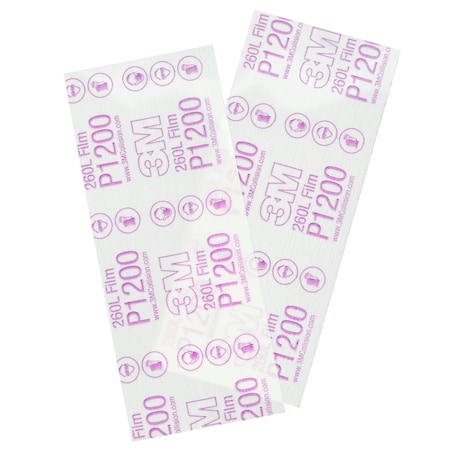3M Finishing Film Sheet, 35333, P1200, 3 2/3 in x 9 in, 4000PK 260L