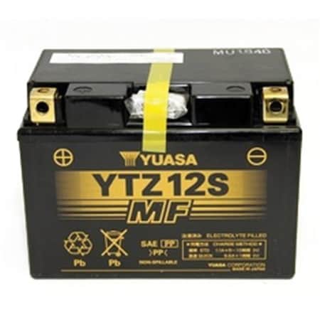Yuasa YTZ12S Motorcycle ATV Powersports Battery Sealed VRLA AGM YUAM7212A