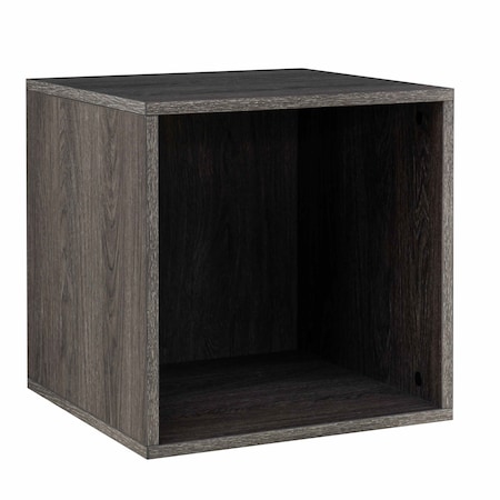 Sunjoy Quub Open Cabinet, Space Saving Stackable MDF Wood Cabinet G115002100