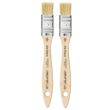 Da Vinci SYNTHETIC Mottler Brush, Synthetic Hog, Acrylic & Oil, Flat, Series 2429, Size 20, 2PK VA-2429_20