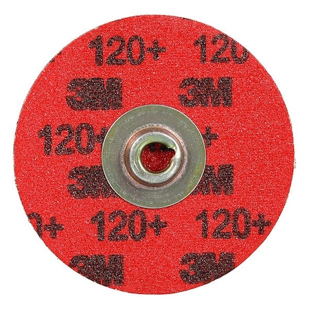3M Quick-Change Disc, 120 Grit, 3 in, PK50 7100347256