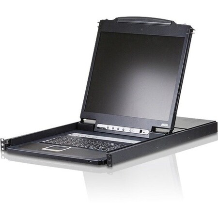 Aten Rack Mount LCD - TAA Compliant 8 Computer(s) - 19" LCDPS/2 PortUSB 8 Computer(s) CL1308N
