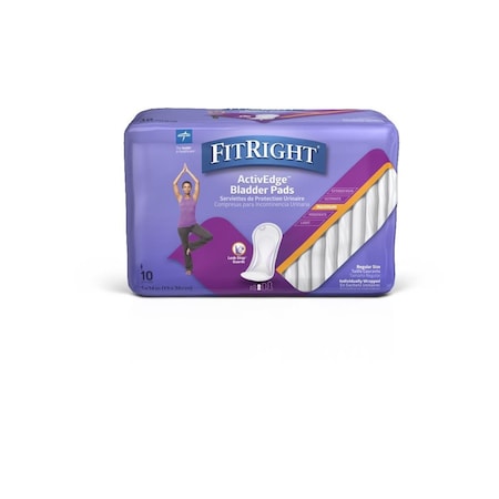 Medline FitRight ActivEdge Bladder Control Pad, Maximum, 5in x 14in, 120PK FBC1030