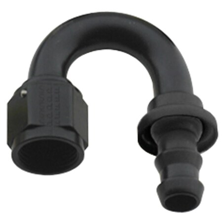 Geared2Golf 218008-BL 180 deg 8000 Series Push-Lock -08 AN Race Hose End, Black GE3653197