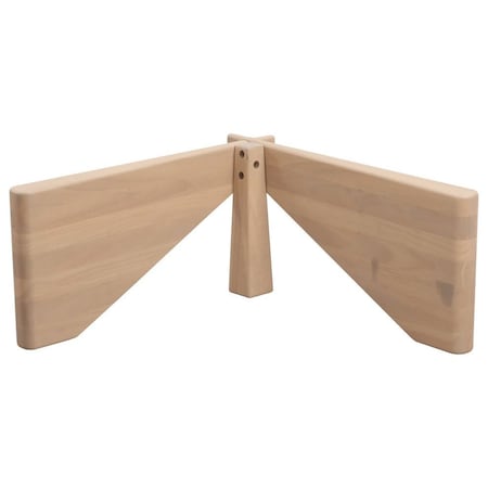Leisuremod Imperial Triangle Coffee Table Base, Natural NG52NWB
