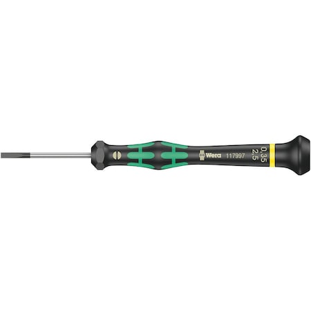 Wera 2035 Screwdriver for slotted screws for electronic applications, 0.80 x 4 x 80 mm 5118014001