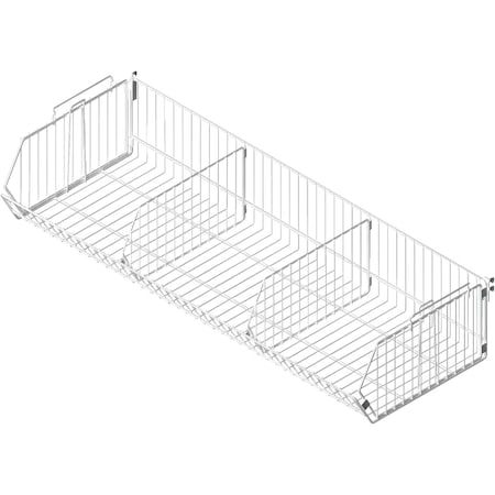 Southern Imperial 48'' W.x9'' H.x16''D. Chrome Basket Display Fixture 7706164423