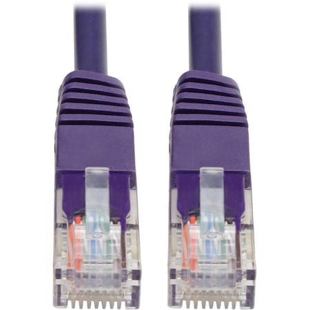 Eaton Tripp Lite Series Cat5e 350 MHz Molded UTP Ethernet Cable RJ45 M/M, PoE - Purple, 6 ft. N002-006-PU