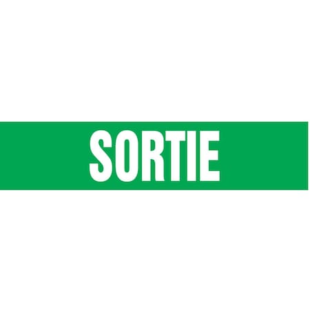 Accuform FRENCH PIPE MARKER SORTIE LANGUAGE CRPK265STC