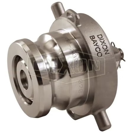 Dixon Bayloc Dry Disconnect Cam and Groove Adapter, 3 x 2-1/2 in, Female NPSM x Vapor Adapter, SS DBAV73-2030