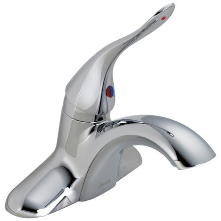 Delta Commercial Hdf Single Handle Centerset Lavatory Faucet Less Pop-Up In Chrome 511LF-HDF