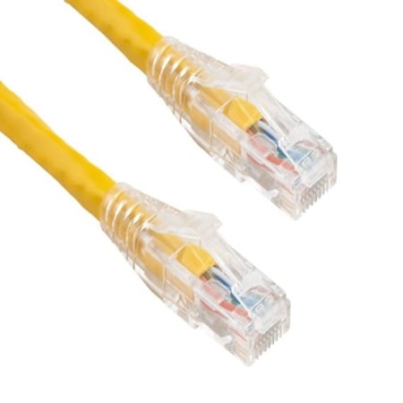 Sanoxy 25ft Cat6 550 MHz UTP Ethernet Network Patch Cable W/ Clear Snagless Boot, Yellow SNX-CBL-LDR-C6117-9025