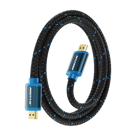 Maximm 3ft 4K Ultra HD Braided HDMI 2.0 Cable 18Gbps 4K60Hz HDR HDMI-4K3FT