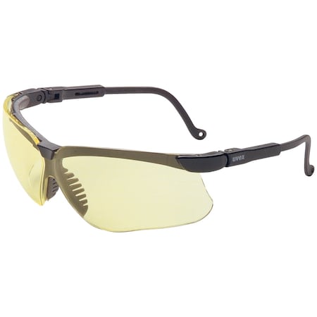 Uvex Semi-Rimless Safety Glasses with Black Frame, Amber Lens and Hydroshield Anti-Fog Coating S3202HS