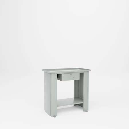 Pucel Fluid Top Drawer Bench, 36 in W x 20 in D x 35 in H, Gray CT-3635