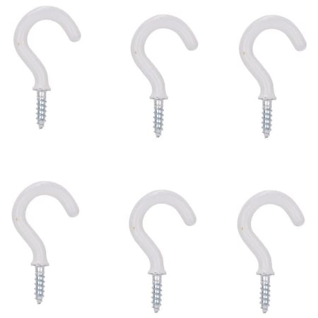 Prosource Cup Hook, 1/8 in Thread, 33 mm L, Steel, Vinyl-Coated PH-122236-PS