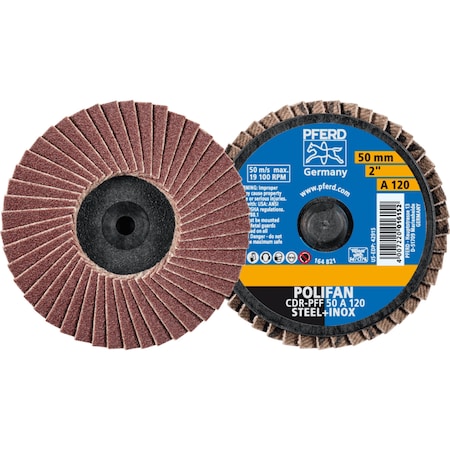 Pferd 2'' POLIFAN Mini Flap Disc - Flat - Aluminum Oxide - 120 Grit 42915