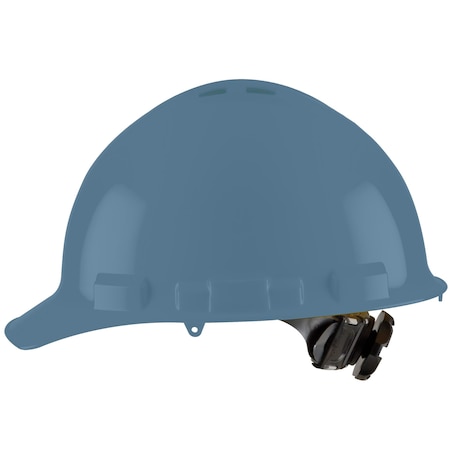 Duo Safety Hard Hat, Ratchet, 4 Point, Vented Blue H24R5V