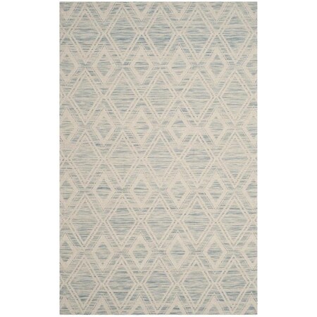 Safavieh 5 x 8 ft. Marbella Hand Woven Medium Rectangle Area RugLight Blue & Ivory MRB312B-5