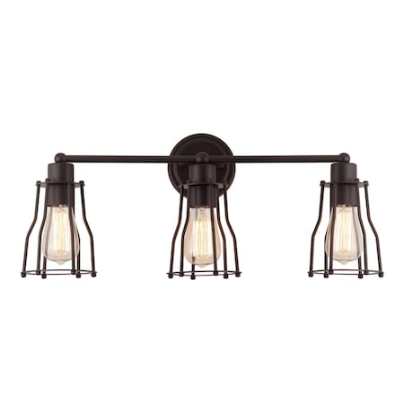 Jonathan Y Evelyn 24" 3-light Metal Vanity Light, Oil Rubbed Bronze JYL7421A