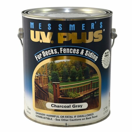 U.V. Plus 1 Gal MS-607 Charcoal Gray Oil-Based Semi-Transparent Stain MS-607