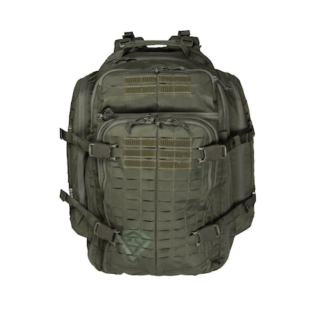First Tactical Tactical Backpack, 500D Nylon, OD Green, 13 in L x 22 in H x 9 in D 180035