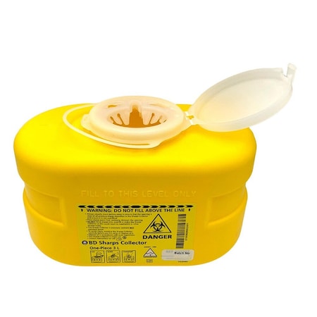 Bd Sharps Container, 3.1L, Funnel Entry Top, 24PK 300466