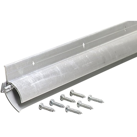 M-D Building Products Door Sweep, 36 in L, 1-7/8 in W, Aluminum Flange, Vinyl Insert 68726