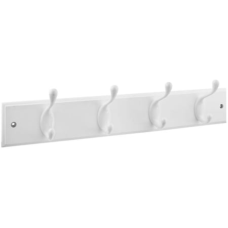 National Hardware B8170 Hook Rail, 4-Hook, Wood, 1/BX S827-121