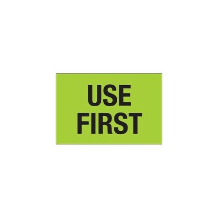 Bubblefast 2 x 3'' - ''Use First'' Fluorescent Green Labels BFDL1136