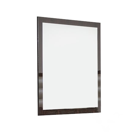 Homeroots 41" Ebony Wood Framed Mounted Dresser Mirror 282659