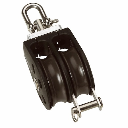 Barton Marine Barton Size 3 45mm Plain Bearing Pulley Block Double Swivel & Becket N03231