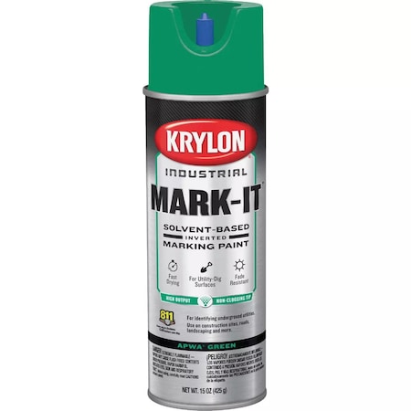 Krylon Mark-It Industrial SB APWA Green Inverted Marking Paint 730408
