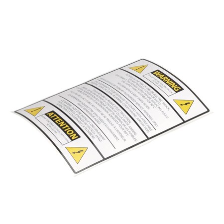 Schaerer STICKER WARNING ATTENTION 3370069589
