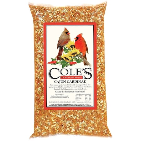Coles Wild Bird Products Cole'S Cajun Cardinal Blend Blended Bird Seed, 5 Lb Bag CB05