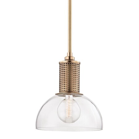 Hudson Valley Lighting Halcyon 1 Light Pendant 14 In. Aged Brass 7214-AGB