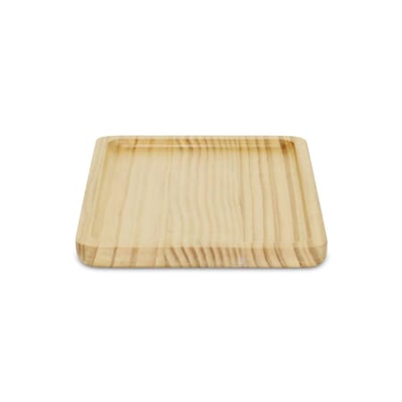 Homeroots 12" Natural Solid Wood Handmade Vanity Tray 625653