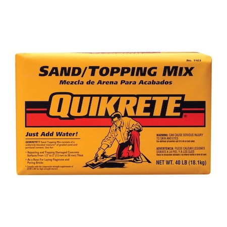 Quikrete Sand Topping Mix 40 lb Gray 1103-40