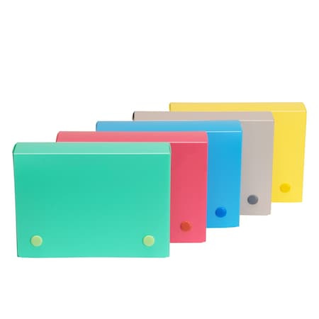C-Line Products 4" x 6" Assorted Poly Index Card Case, 1/EA, 24EA/DS 58046-DS