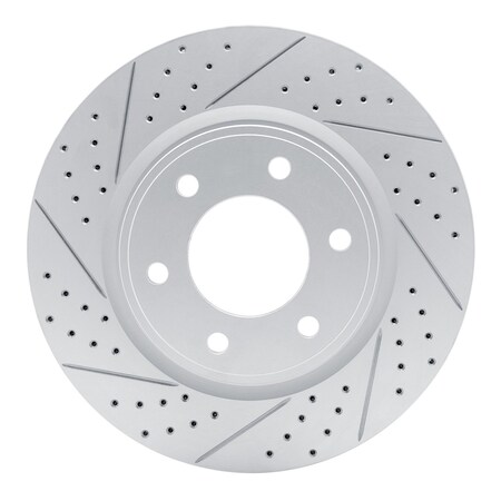 Dynamic Friction Co DFC Geoperformance Rotor - Drilled and Slotted 830-68016L