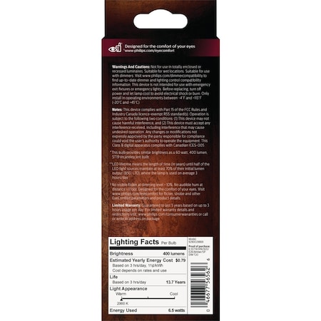 Signify Vintage 60W Equivalent Amber ST19 Medium LED Decorative Light Bulb 565622