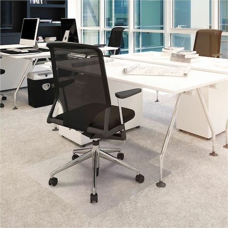 Floortex Advantagemat Vinyl Lipped Chair Mat for Carpets up to 3/8" - 48" x 60" FR1115226LV