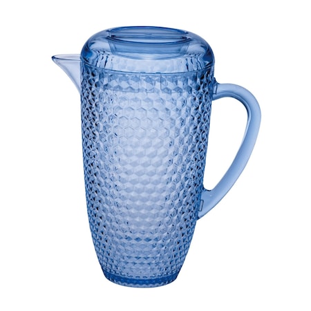 Homeroots 2.5 Quart Blue Diamond Acrylic Pitcher 523315