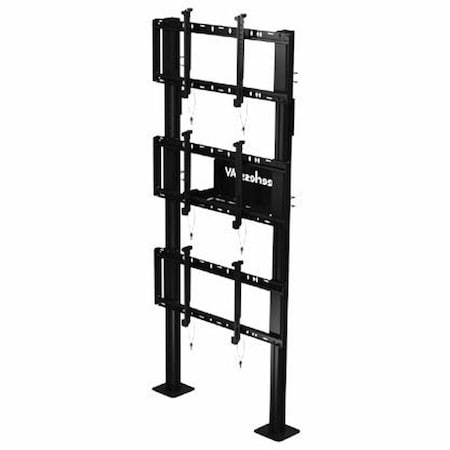 Peerless Industries MODULAR VIDEO WALL PEDESTAL (1X3)-BLK DS-S560-1X3