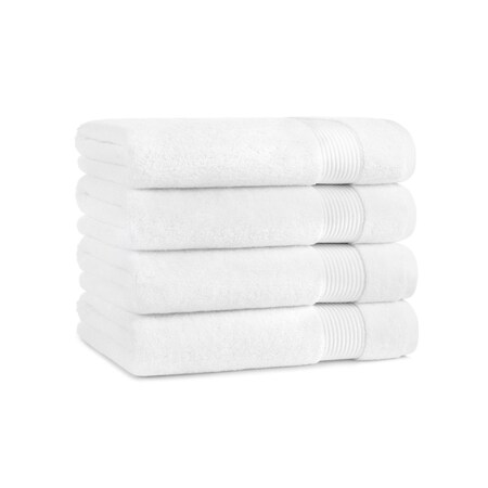 Arkwright Home Host & Home Bath Towel 27x54 White - Pack of 4, 4PK P-BT-HH2754-WH