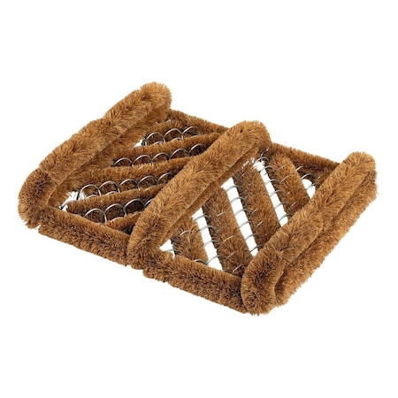 Kings County Tools Natural Coir Doormat Boot Brush Scraper Outdoor/Indoor Shoe Cleaner Brush Door Mat Boot Scraper GW66C01-01