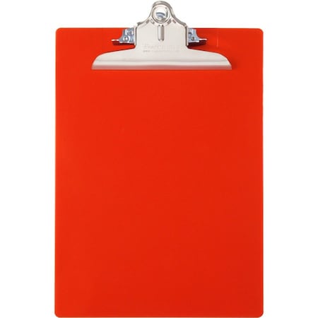 Saunders Mfg Saunders Recycled Plastic Clipboard with Antimicrobial Protection, 8-1/2" x 12", Red 21601