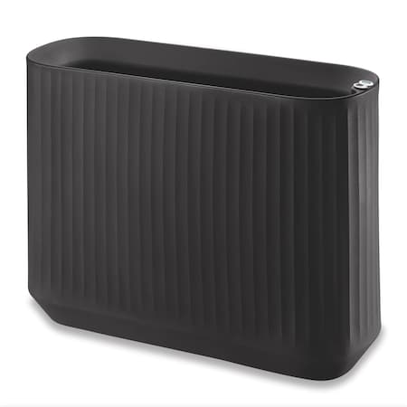 Crescent Garden TruDrop Modular Self-Watering Privacy Planter Box -  Black, 40"x14"x30"H A617594